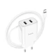 Сетевое зарядное устройство Hoco C103A з кабелем Micro USB Cable Courser Dual-Port Charger 2USB 2.1A White - изображение 4