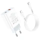 Зарядное устройство Hoco Type-C для Lightning charger set C97A | 1USB/1Type-C, 20W/3A, QC/PD| - изображение 2
