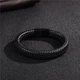 Мужской кожаный браслет Primo Rock Lux 23 - Black - изображение 5