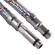 Шланг нержавіюча сталь ECO FIX М10х1/2" 0,7 м пара EPDM - изображение 1