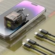 Сетевое зарядное устройство XO CE05 PD30W+QC3.0 18W 1USB/1Type-C скабелем Type-C - Type-C Коричневые - изображение 7