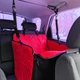 Автогамак для собак Comfort Mini Red, непромокаемый, прочный, автомобильная подстилка, автомобильный чехол для перевозки собаки, гамак на 1/2 заднего сиденья, цвет красный с черным, SKU 004388, Your Stylish Hunter - изображение 2