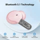 Бездротові Bluetooth навушники Xiaomi QCY T13 2024 швидка зарядка Pink - изображение 5