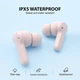 Бездротові Bluetooth навушники Xiaomi QCY T13 2024 швидка зарядка Pink - изображение 6