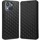 Чохол Deexe Rhombus Book для BlackView Oscal C80 - Black - зображення 1