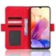 Чехол-книжка с кармашками Deexe Wallet Stand для BlackView Oscal C80 - Red - изображение 3