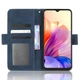 Чехол-книжка с кармашками Deexe Wallet Stand для BlackView Oscal C80 - Blue - изображение 3
