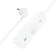 Мережевий фільтр Hoco NS2 (3 розетки + 3 USB) 1.8m (white) - изображение 3