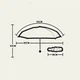 Дизайнерська кишенькова капсульна міні-парасолька Capsule Umbrella-mini Designer All Seasons, Black/Burgundy - зображення 5