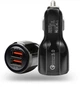 Быстрая Авто зарядка в прикуриватель Smart Fast QC 3.0 2х USB 6A общая (560756427) Черный - изображение 2