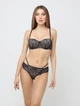 Комплект белья Implicite Ny0489-1 85C/L Черно-бежевый (2500000010774) - изображение 1