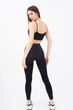 Бесшовные леггинсы из микрофибры Giulia LEGGINGS S/M Black-nero лосины для фитнеса - изображение 4