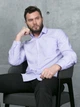 Рубашка для мужчин DINO М27568 3XL светло-сиреневая классик - изображение 4