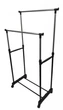 Стійка-вішалка для одягу та взуття пересувна Double Pole Telescopic Clothesrack - зображення 2