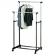 Стійка-вішалка для одягу та взуття пересувна Double Pole Telescopic Clothesrack - зображення 6