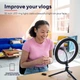 Селфи-лампа LED кольцо со штативом Trust Maku Ring Light Vlogging 25.4см - изображение 3