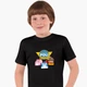 Детская футболка Робокар Поли (Robocar Poli) (25186-1617) 146-152 см Хлопок Черный - изображение 1