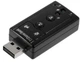 Внешняя звуковая карта USB 7.1 3D Адаптер (669931232) Черный - изображение 5