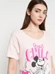 Пижама (футболка + шорты) женская хлопковая Disney Mickey WE3618 L Розовая (3609086546722) - изображение 6