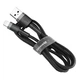 Кабель Baseus Cafule Cable USB For Lightning 2.4A 1m Gray+Black - изображение 4