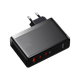 Сетевое зарядное устройство Baseus GaN5 Pro 3 порта, USB + Type-C 140W Черное (CCGP100201) - изображение 2