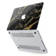 Чохол пластиковий для Apple MacBook Pro 14 M1 M2 M3 M4 M5 2021-2026 (Золотистий чорний мармур) A2442/A2779/A2918/A2992/A3401/A3112/A3185/A3434/A3426/A3427 макбук - изображение 2