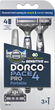 Бритва одноразова Dorco Pace 4 Portable для чоловіків з 4 лезами 3 шт (8801038598253) - зображення 2