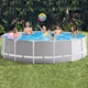 Бассейн каркасный Intex 26726 круглый, 457х122см, в комплекте: тент, подстилка, лестница, с фильтр-насосом 3785л/ч. Объем 16805 л - изображение 2