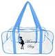 Набір 4+1 прозора сумка в пологовий будинок Mommy Bag S, M, L, XL синій + подарунок - органайзер (b007) - зображення 3