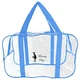 Набір 4+1 прозора сумка в пологовий будинок Mommy Bag S, M, L, XL синій + подарунок - органайзер (b007) - зображення 4