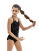 Купальник для гімнастики та хореографії WorldG CORSET 116-122 без рукавів чорний - зображення 3