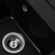 Гранітна мийка для кухні Platinum 4050 KORRADO матова Чорна - зображення 5