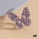 Кольцо бабочка "Unique Butterfly", фиолетовое серебро - изображение 1