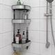 Кутова настінна полиця IKEA BROGRUND 19х58 см нержавійка (304.089.79) - изображение 2