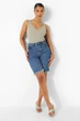 Боди-майка Boohoo серый в рубчик с декольте ( 9751 XL/48 ) - изображение 3