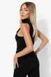 Боді-майка Boohoo чорний в рубчик з блисківкою 9748 L (46) - зображення 3