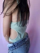 Боди мятный на бретельках в рубчик Boohoo 9761 S(42) - изображение 8