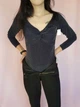 Боди-блуза с люрексом Boohoo Темно-синий (9764 XL/48) - изображение 6