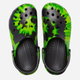 Chodaki męskie Crocs Classic Tie-Dye Graphic CR205453-BKLP 42-43 (M9) 26.3 cm Czarny/Zielony (191448790421) - obraz 3