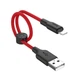 Кабель Hoco Plus Silicone Charging Data Cable For Type-C (L=0.25M) (X21) Black&Red - зображення 2