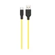 Кабель Hoco Plus Silicone Charging Data Cable For Type-C (L=1M) (X21) Black&Yellow - зображення 1