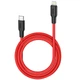 Кабель HOCO X21 Plus Type-C to iP 3A, 20W, 1m, black and red (6931474742179) - изображение 2