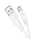 Кабель Hoco Micro USB Airy silicone charging data cable X58 |1m, 2.4A| white - зображення 2