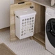 Корзина для белья 33 л+крышка, белая (260х395х500мм) - изображение 3