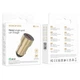 Автомобильное зарядное устройство Borofone BZ19A USB QC 18W 3A золотистое - изображение 4