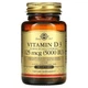 Витамин Д3 Solgar Vitamin D3 Cholecalciferol, 125 mcg, 5000 IU, 100 капсул - изображение 1