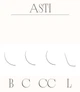 Ресницы для наращивания Asti Hylon Lash B 0.10 мм х mix 5-7 мм 10 линий Черные (8809320000415) - изображение 4