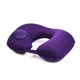 Надувная портативная подушка U подобная форма 40х28 см, Фиолетовый - изображение 3