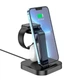 Док-станция Hoco 3в1 Wireless Charger для Apple Watch/Airpods/iPhone black - изображение 1