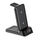 Док-станция Qitech 4в1 Wireless Charger 15W для Apple Watch/Airpods/Phone с часами - изображение 4